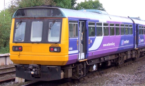 BR 55586 Class 142 BR Leyland 4-wheel 'Pacer' DMS built 1986