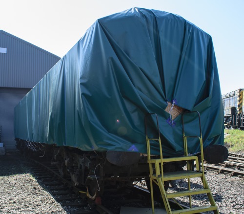 Dan Adkins 09/04/2017. Believed to be this vehicle - sheeted at Barrow