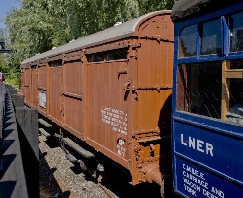 LNER 1308 Four-wheel CCT (Covered Carriage Truck) built 1950