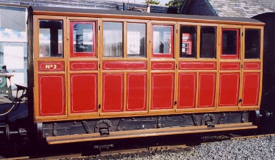 Talyllyn 3 3-compartment Four-wheel Composite (now Third) built 1866