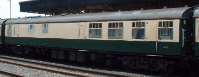 Earlier configuration, and green and cream livery