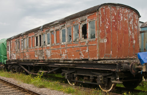 GCR five-compartment Suburban Brake Third (body only) built 1905