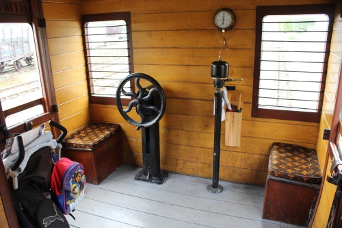 Paul Abell 13/04/2019: interior view of staff compartment