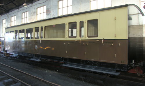 GWR 4996 fully enclosed Brake Second Open narrow gauge coach built 1938