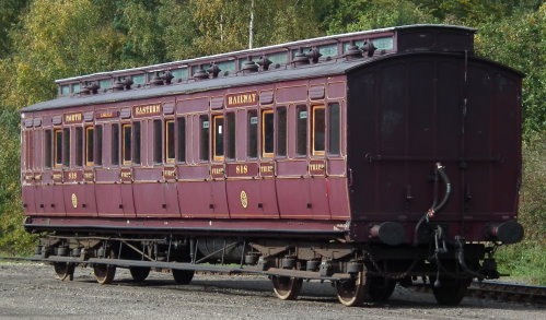 NER 818 7 Compt Clerestory Luggage Composite (later Third) built 1903